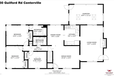 Floorplan - 30 Guildford Rd, Centerville, MA 02632 photo 3 of 4