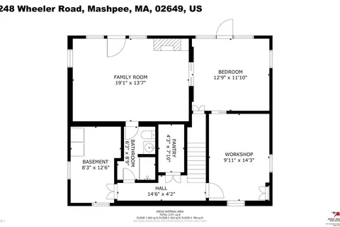 Floorplan - 248 Wheeler Rd, Mashpee, MA 02649 photo 3 of 5