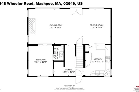 Floorplan - 248 Wheeler Rd, Mashpee, MA 02649 photo 1 of 5
