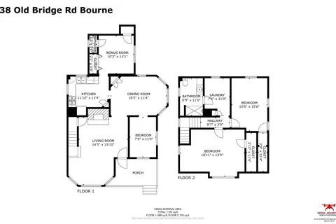 Floorplan - 38 Old Bridge Rd, Buzzards Bay, MA 02532 photo 1 of 3
