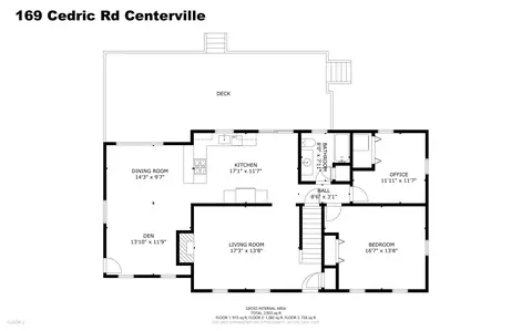 Floorplan - 169 Cedric Rd, Centerville, MA 02632 photo 3 of 3