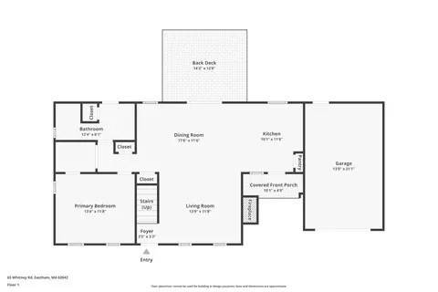 Floorplan - 65 Whitney Rd, Eastham, MA 02642 photo 1 of 2