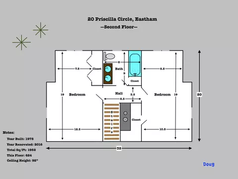 Floorplan - 20 Priscilla Cir, Eastham, MA 02642 photo 2 of 3