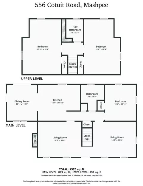Floorplan - 556 Cotuit Rd, Mashpee, MA 02649 photo 1 of 1