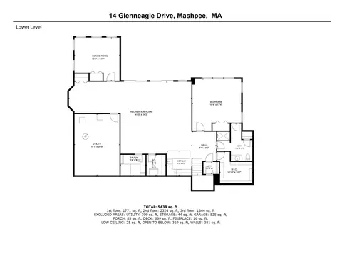 Floorplan - 14 Glenneagle Dr, Mashpee, MA 02649 photo 1 of 3