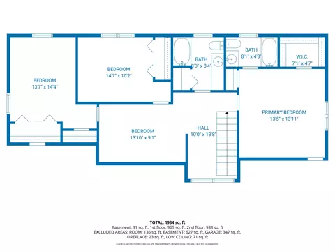 Floorplan - 87 Neshobe Rd, Mashpee, MA 02649 photo 2 of 3