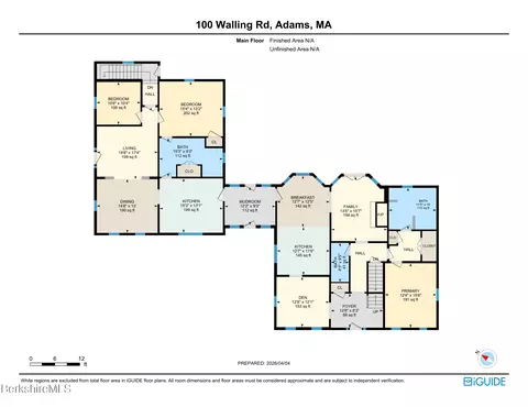 Floorplan - 100 Walling Rd, Adams, MA 01220 photo 1 of 2