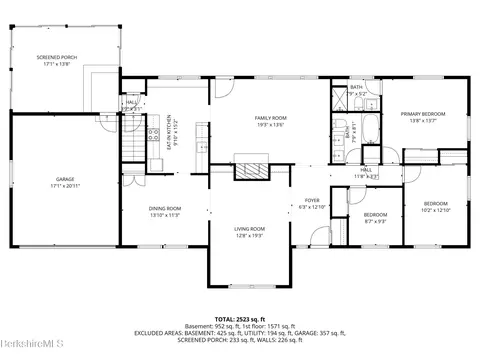 Floorplan - 765 Fairview St, Lee, MA 01238 photo 1 of 3