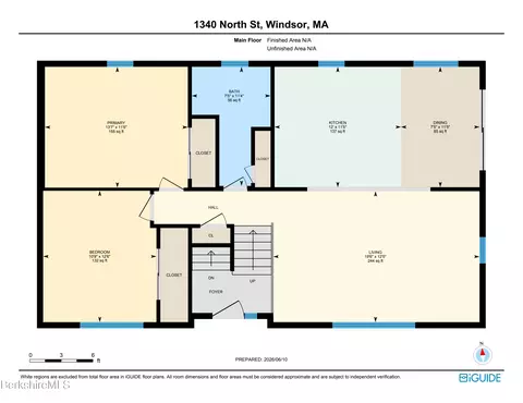 Floorplan - 1340 North St, Windsor, MA 01270 photo 2 of 3