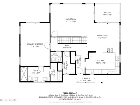 Floorplan - 26 Stonebridge Way # A, Tyringham, MA 01264 photo 2 of 4