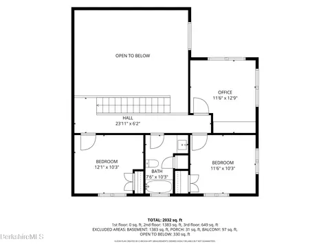Floorplan - 26 Stonebridge Way # A, Tyringham, MA 01264 photo 3 of 4