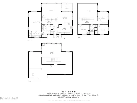 Floorplan - 26 Stonebridge Way # A, Tyringham, MA 01264 photo 4 of 4