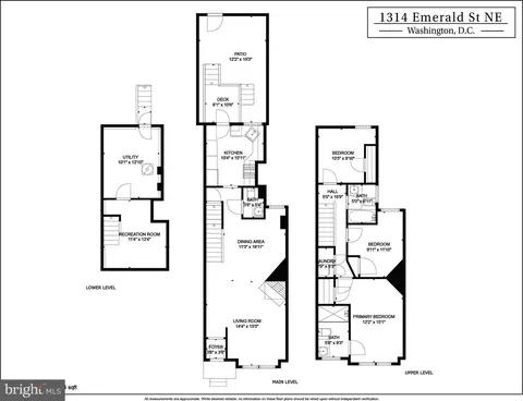 Floorplan - 1314 Emerald St NE, Washington, DC 20002 photo 1 of 1