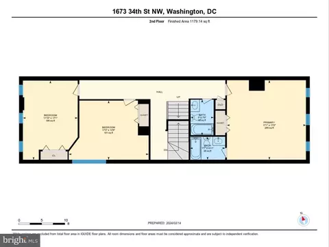 Floorplan - 1673 34th St NW, Washington, DC 20007 photo 2 of 4