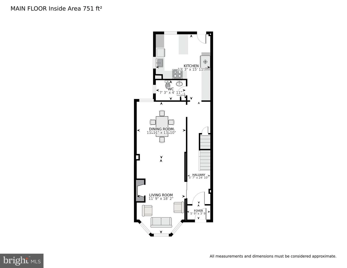 Floorplan - 1309 E Capitol St SE, Washington, DC 20003 photo 1 of 3