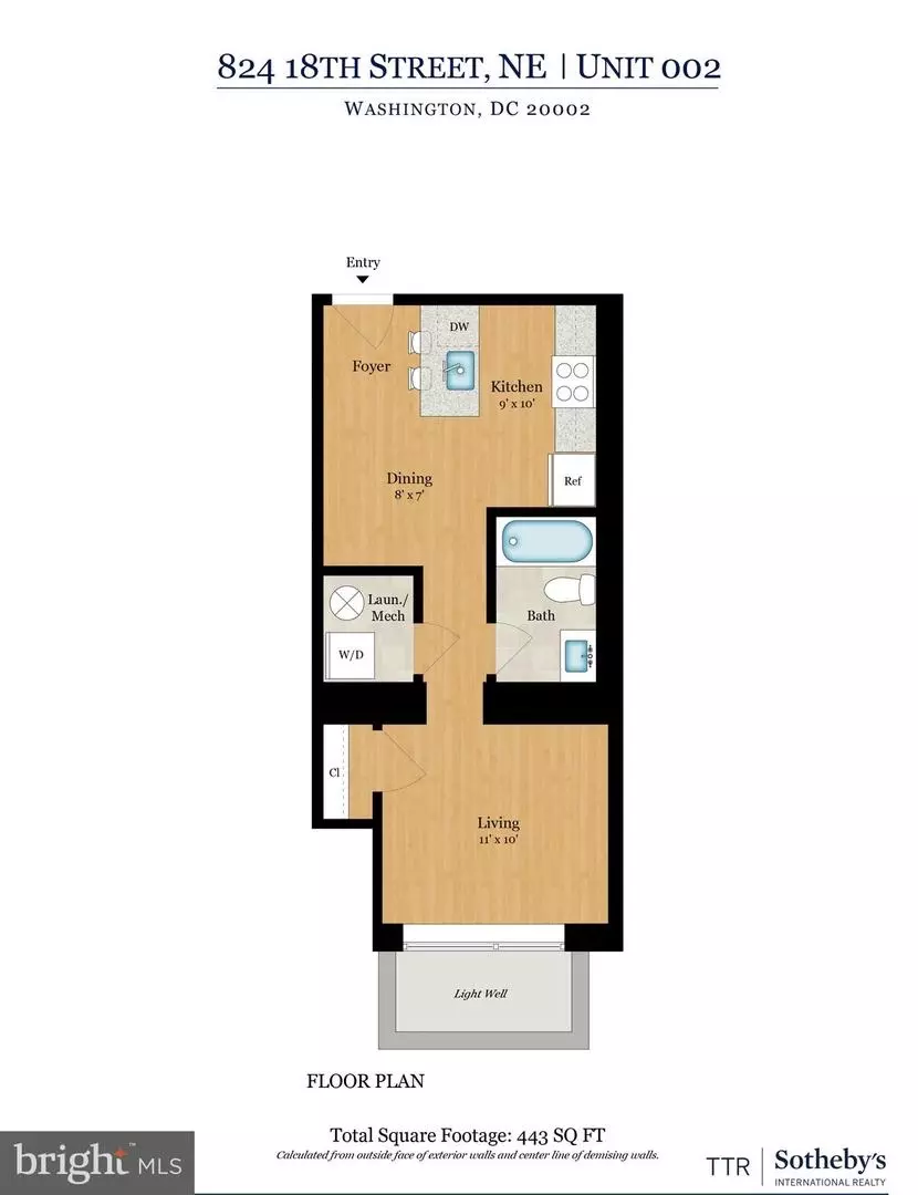 Floorplan - 824 18th St NE #002, Washington, DC 20002 photo 1 of 2