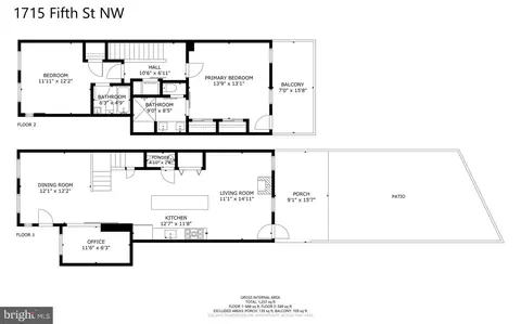 Floorplan - 1719 5th St NW #B, Washington, DC 20001 photo 3 of 3