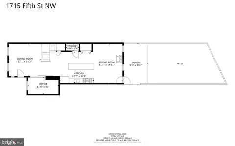 Floorplan - 1719 5th St NW #B, Washington, DC 20001 photo 1 of 3