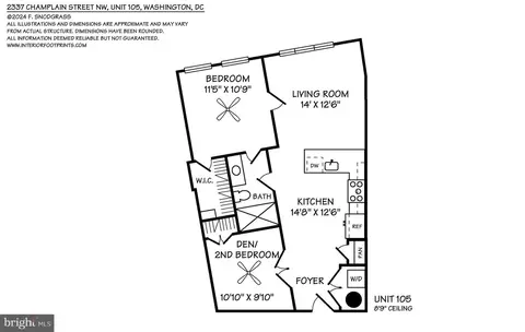 Floorplan - 2337 Champlain St NW #105, Washington, DC 20009 photo 1 of 1