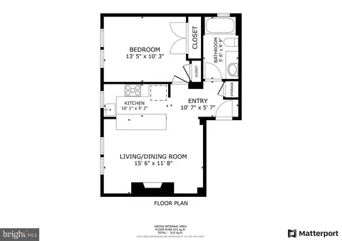 Floorplan - 18 9th St NE #110, Washington, DC 20002 photo 1 of 1