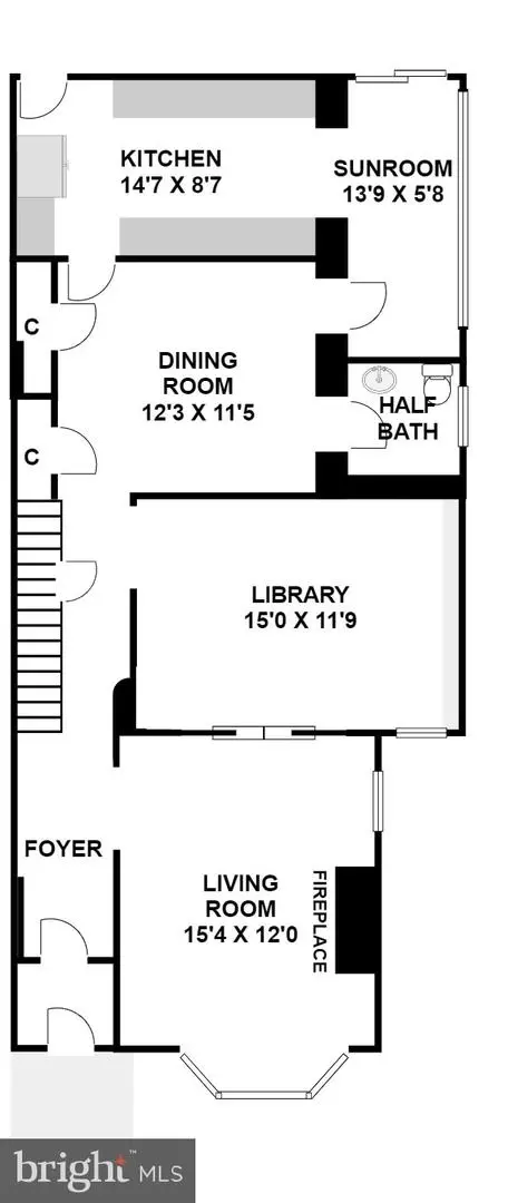 Floorplan - 103 6th St NE, Washington, DC 20002 photo 1 of 3