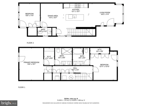 Floorplan - 1417 Montello Ave NE #1, Washington, DC 20002 photo 3 of 3