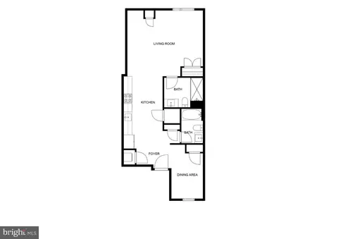Floorplan - 1006 Florida Ave NE #101, Washington, DC 20002 photo 1 of 1