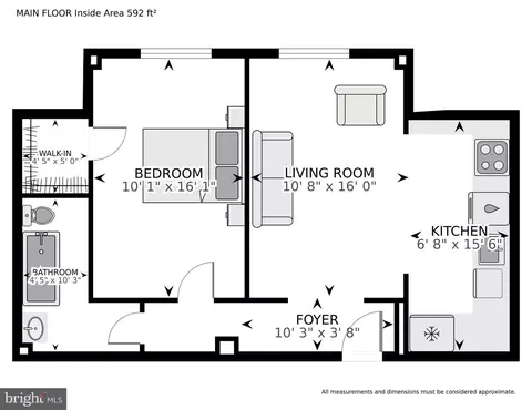 Floorplan - 2100 19th St NW #103, Washington, DC 20009 photo 1 of 1