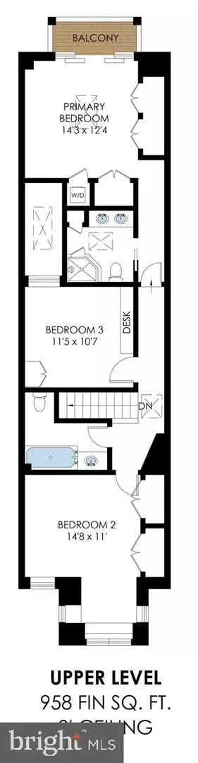 Floorplan - 1217 E Street St NE, Washington, DC 20002 photo 2 of 4