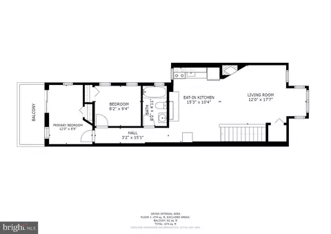 Floorplan - 121 Thomas St NW, Washington, DC 20001 photo 1 of 2