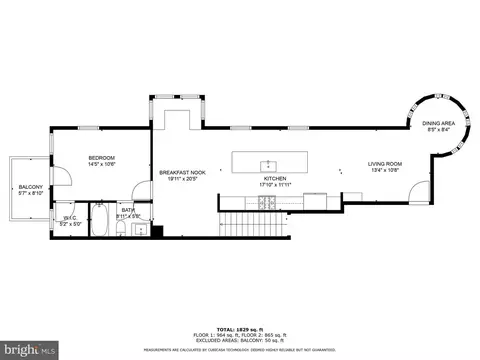 Floorplan - 1825 N Capitol St NE #1, Washington, DC 20002 photo 1 of 3