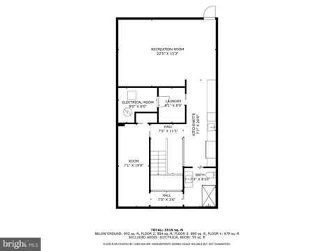 Floorplan - 3623 R St NW, Washington, DC 20007 photo 1 of 5