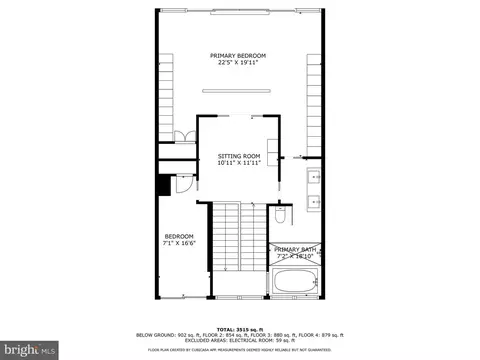 Floorplan - 3623 R St NW, Washington, DC 20007 photo 3 of 5