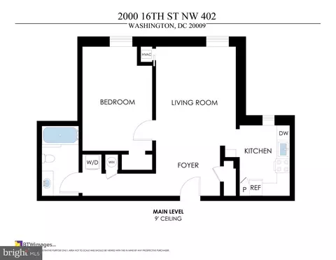 Floorplan - 2000 16th St NW #402, Washington, DC 20009 photo 1 of 1