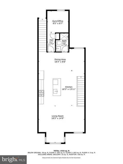 Floorplan - 127 R St NE #2, Washington, DC 20002 photo 1 of 3