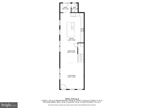 Floorplan - 812 6th St NE, Washington, DC 20002 photo 1 of 5
