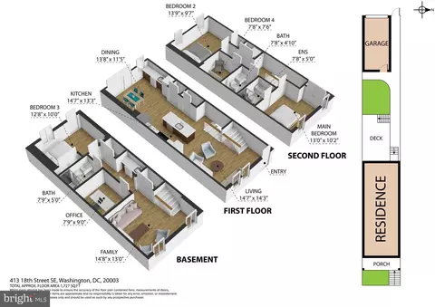 Floorplan - 413 18th St SE, Washington, DC 20003 photo 2 of 2