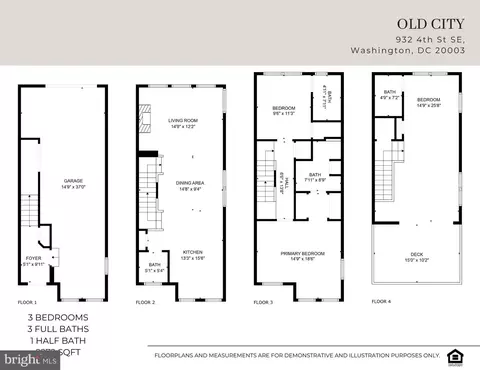 Floorplan - 932 4th St SE, Washington, DC 20003 photo 1 of 1