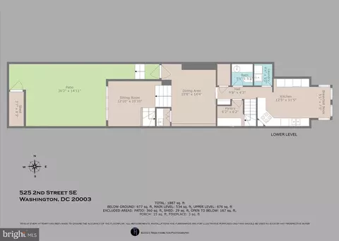 Floorplan - 515 2nd St SE, Washington, DC 20003 photo 2 of 4