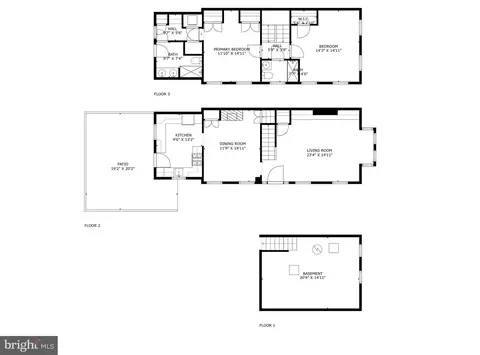 Floorplan - 1233 29th St NW, Washington, DC 20007 photo 1 of 1