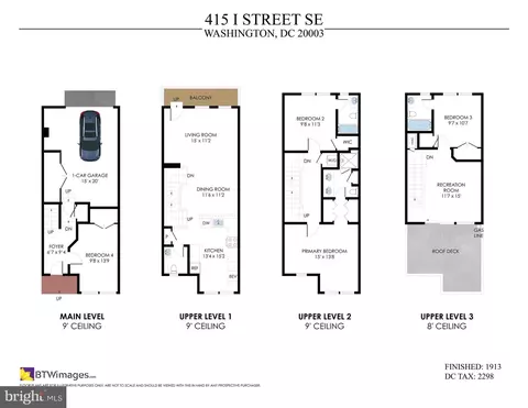 Floorplan - 415 I St SE, Washington, DC 20003 photo 1 of 5
