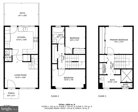 Floorplan - 1354 L St SE, Washington, DC 20003 photo 1 of 4