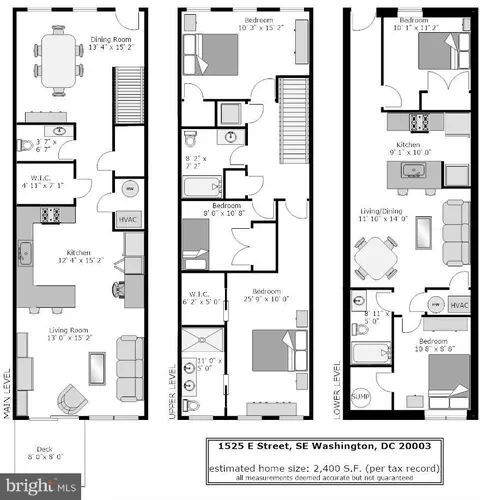 Floorplan - 1525 E Street St SE, Washington, DC 20003 photo 1 of 1