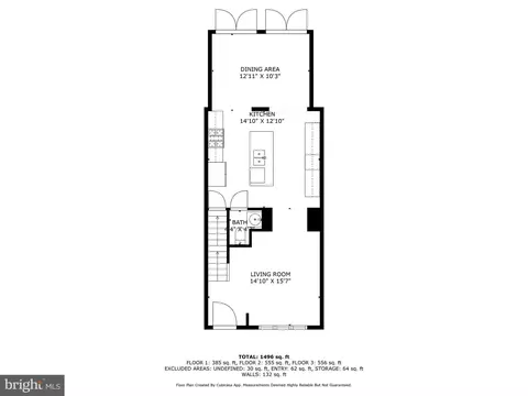 Floorplan - 1814 D St SE, Washington, DC 20003 photo 2 of 3