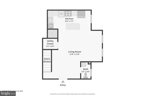 Floorplan - 1409 G St NE #2, Washington, DC 20002 photo 1 of 2