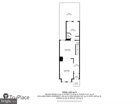 Floorplan - 629 Acker Pl NE, Washington, DC 20002 photo 2 of 4