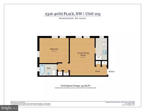 Floorplan - 2316 40th Pl NW #103, Washington, DC 20007 photo 1 of 1