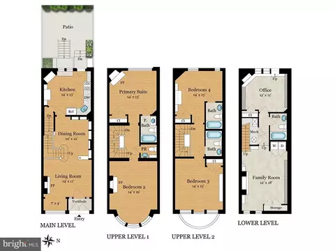 Floorplan - 1508 30th St NW, Washington, DC 20007 photo 1 of 1