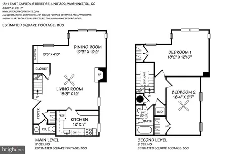 Floorplan - 1341 E Capitol St SE #302, Washington, DC 20003 photo 1 of 1