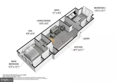 Floorplan - 2105 M St NE #10, Washington, DC 20002 photo 1 of 2
